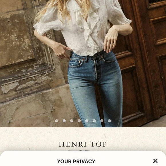 Doen Henri White Top - Picture 2 of 7